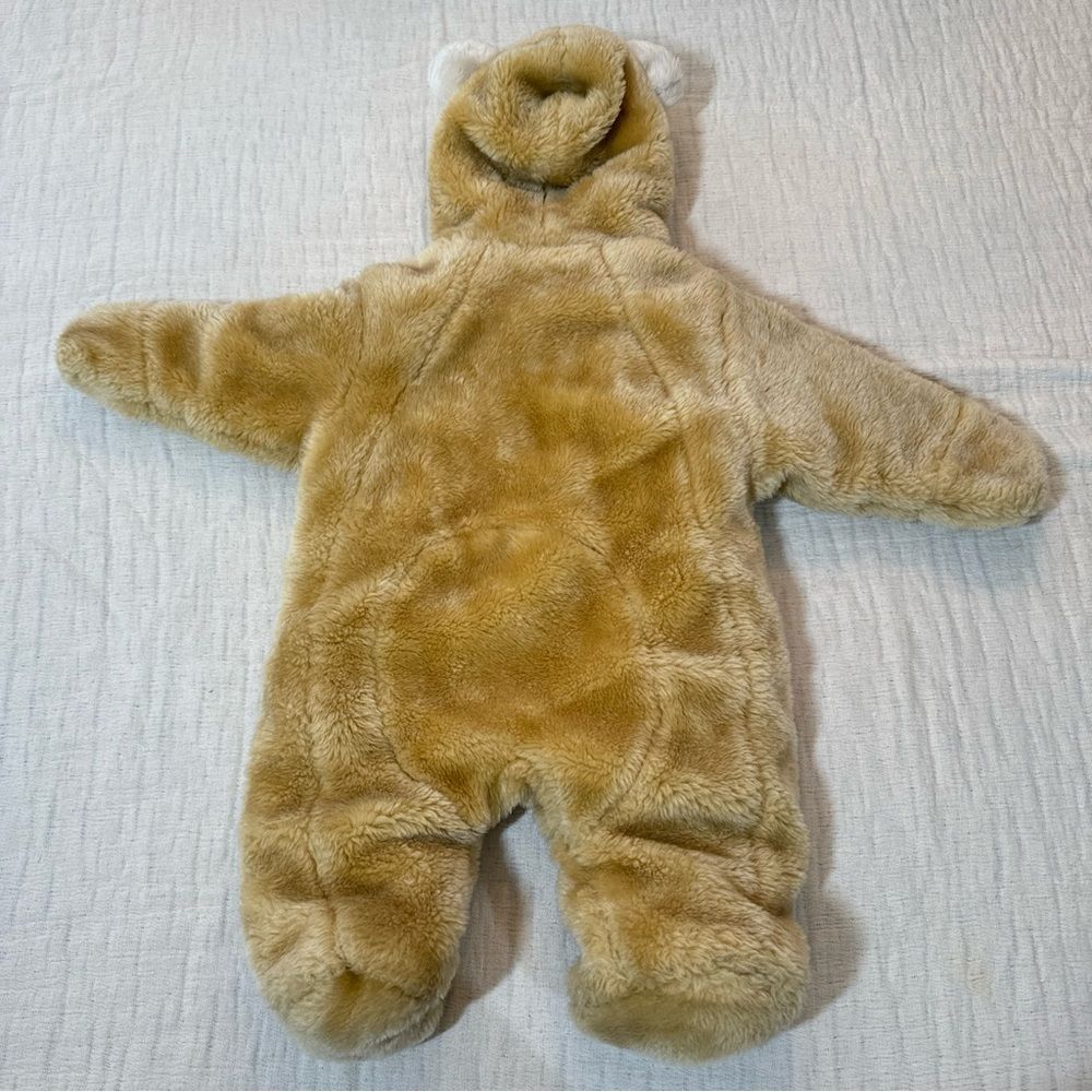 Winnie Pooh Disney Fleece Hoody Romper Jumpsuit Winter Thick Playsuits 6-9 mnths - Picture 3 of 8